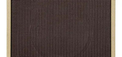 Compact 1x12 guitar speaker cabinet with an amp head on top