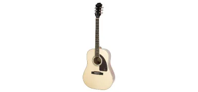 Epiphone AJ-220S acoustic guitar with solid spruce top and natural finish