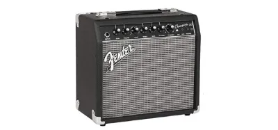 Fender Champion 20 guitar practice amplifier front panel and controls
