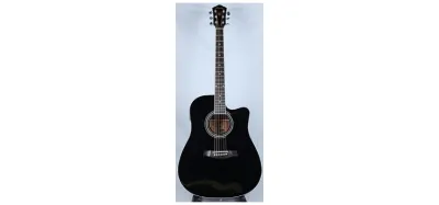 Ibanez V70CE acoustic-electric dreadnought guitar with cutaway in black finish