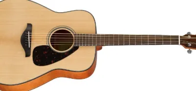 Yamaha FG800 solid top acoustic guitar in natural finish