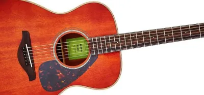Yamaha FS850 small-body acoustic guitar with solid mahogany top and rosewood fingerboard