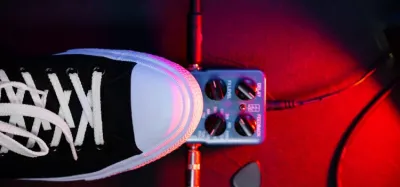 Analog and digital delay guitar pedals side by side for comparison