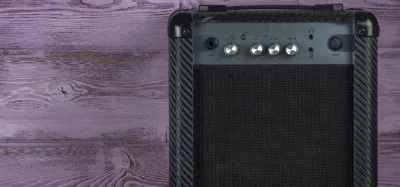 Compact budget guitar amp set up for bedroom practice