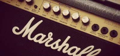 High-gain tube amp head set up for metal guitar tone