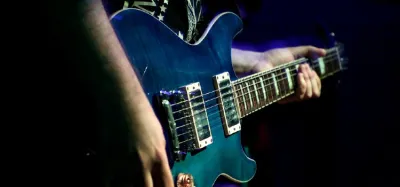 Lineup of electric guitars from top metal guitar brands