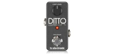 TC Electronic Ditto Looper pedal with its single loop-level knob and footswitch