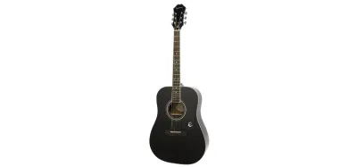 Epiphone DR-100 dreadnought acoustic guitar in ebony finish