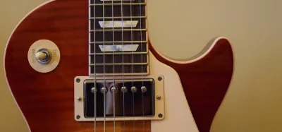 Gibson Les Paul and Epiphone Les Paul electric guitars side by side for comparison