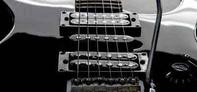 Single coil and humbucker guitar pickups side by side for comparison