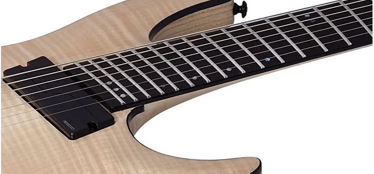 Multiscale fanned fret guitar neck with angled frets