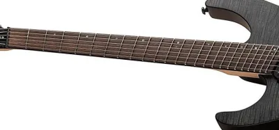 Multiscale fanned fret electric guitar with angled frets