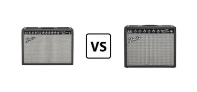 Fender Princeton Reverb and Deluxe Reverb tube combo amps side by side