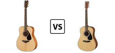 Yamaha F335 and FG800 affordable acoustic guitars compared side by side